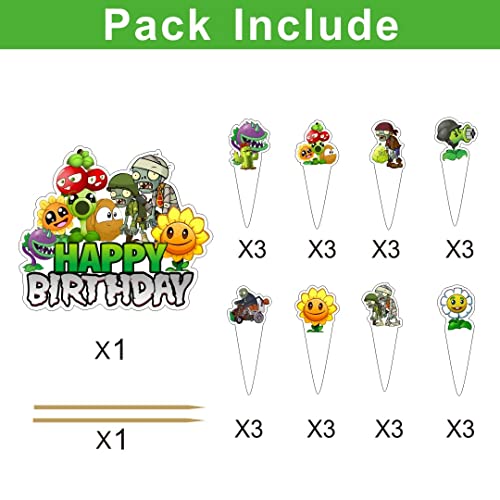 25Pcs Sun Flowers Cupcake Toppers And Cake Toppers Edible For Adults Birthday Cake Decorations Party Supplies. #TOP1