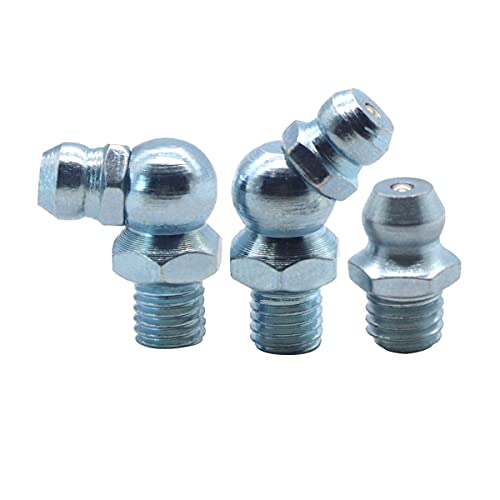 Image of Imperial 110PCS Grease Nipple Set SAE1 /4 inch And PTF 1 /8 inch Straight 45 90 Bent 110pcs Carbon Steel Blue Zinc Plated Hydraulic Grease Zerk Fitting Assortment for Lubrication