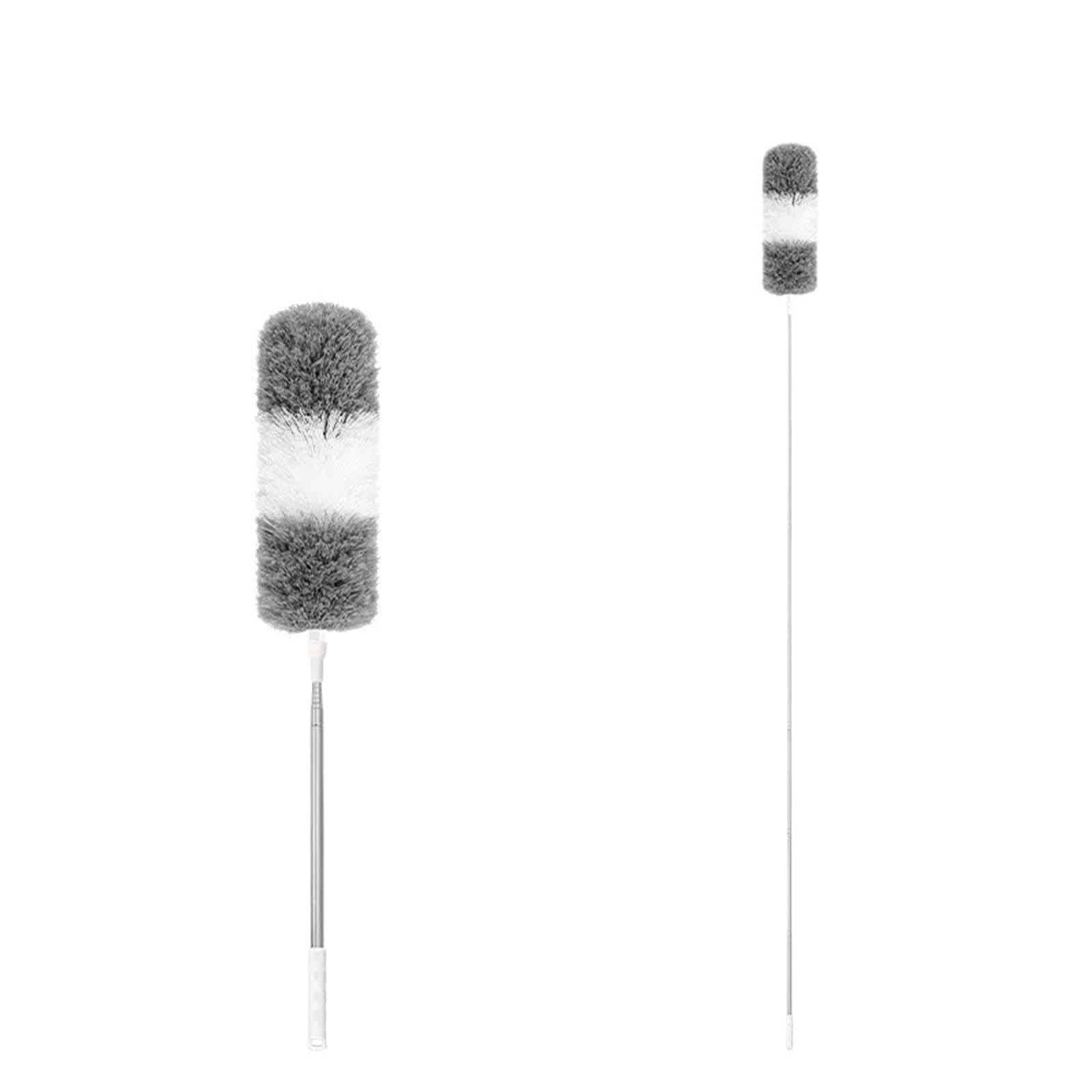 Plumero Atrapapolvo Cepillo de Microfibra Reutilizable extralargo con Varilla Extensible for Limpieza Dormitorio y Sala Estar(1pc 280cm-Splicing)