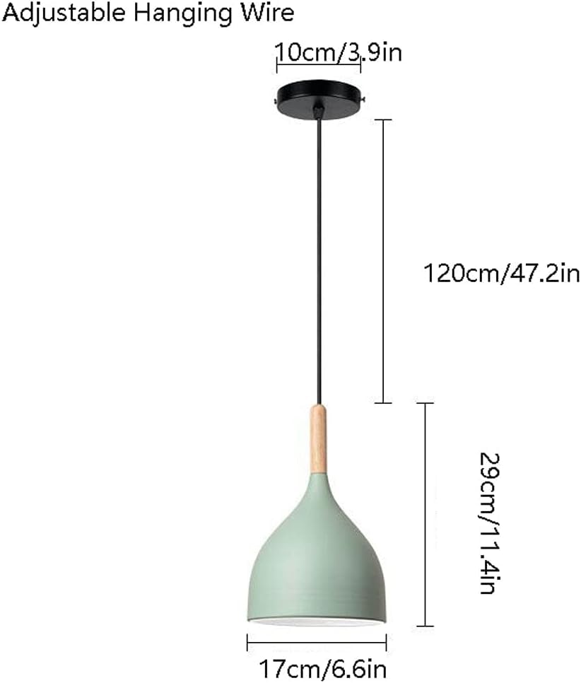 Lámpara colgante LED marrón ajustable para solucionar techos altos e islas oscuras 5