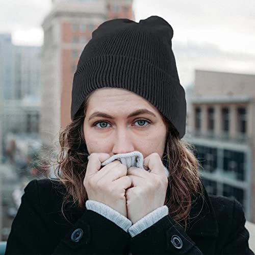 Image of ZOORON 1&2 Pack Beanie for Men Women Slouchy Beanie Hats Winter Knit Caps Soft Ski Hat Unisex
