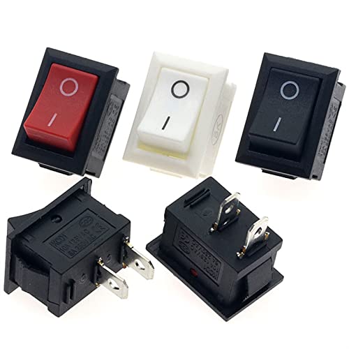 Interrupteur à bascule KCD1 vert 3 broches avec lampe témoin 6A 250V AC