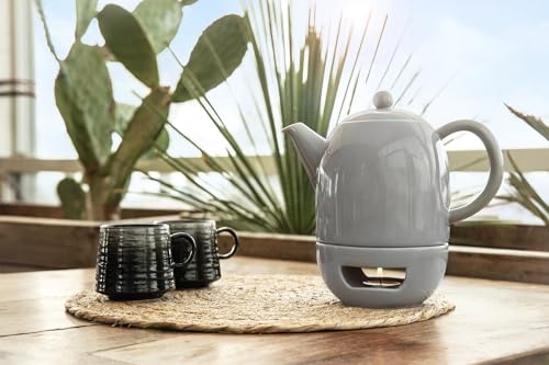 Bredemeijer - Tea Set Viborg 1.2 L with Warmer Grey, 1200ml - Image 3