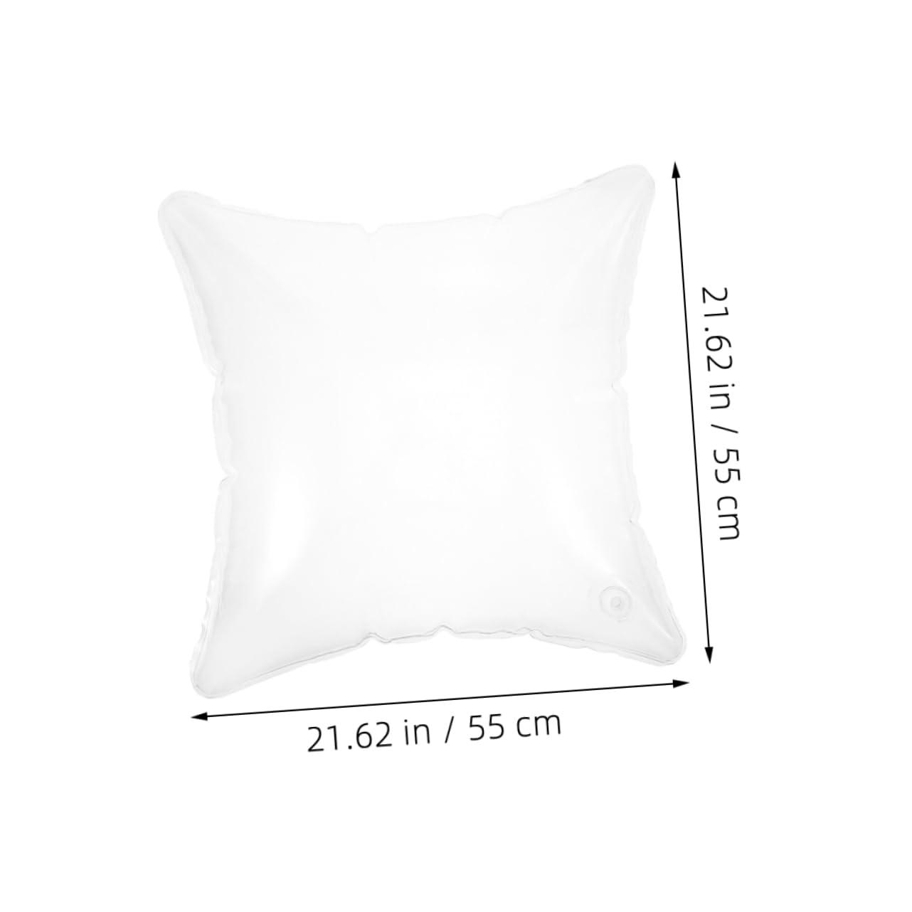 CIYODO Transparent Inflatable Pillow for Travel Camping and Pool Use Comfortable Lumbar Support Pillow Versatile and Easy to Inflate Deflate for Comfort Needs