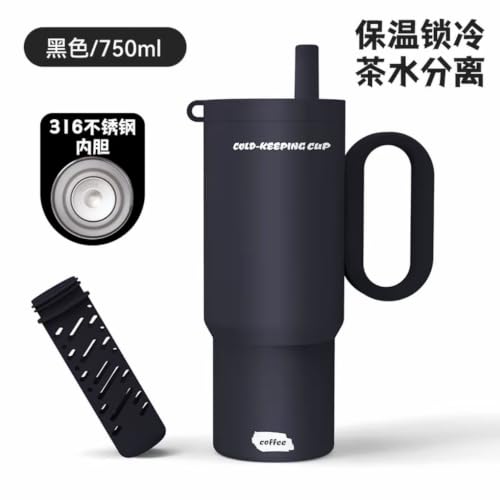Image of Novo Insulated Coffee Travel Mug, Double Walled Stainless Steel Tumbler, Insulated Cup with Leakproof Lid, Thermal Mug with Non-Slip Protective Grip (NVTM-118)