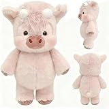 【Animal en peluche de vache durable】 L'animal en peluche de vache présente des coutures doubles renforcées et des détails solidement fixés, garantissant qu'il résiste aux jeux difficiles et reste intact pendant des années de câlins, ce qui en fait un compagnon fiable à long terme pour les e-nfants pendant l'heure du coucher ou les aventures de jeu