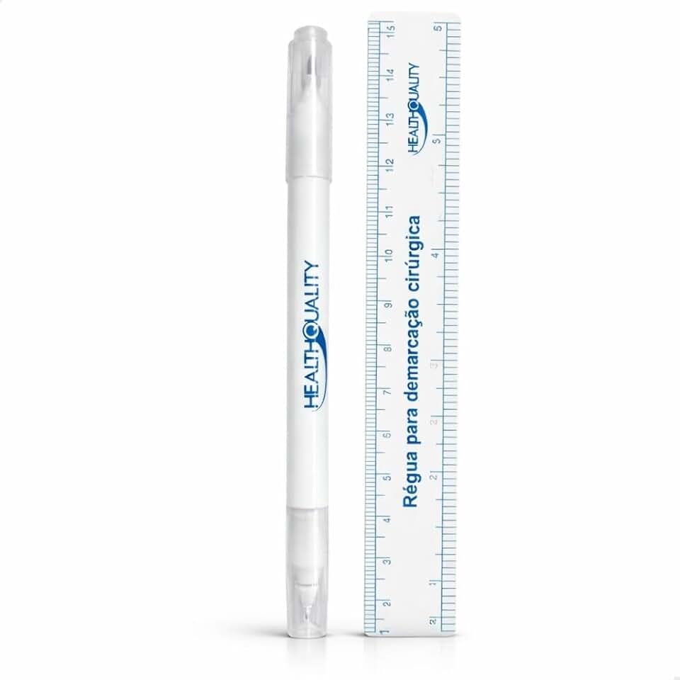 Caneta para Marcação Cirúrgica Estéril Ponta Dupla 0,4 mm e 0,9 mm HQ