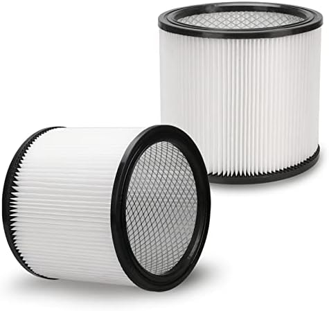 YUEFENG Filter Replacement Compatible with Shop Vac Vacuums 90304 90350 90333 Wet Dry Vac, for Most 5 Gallon and above Vacuum, 2 PACK
