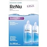 Bausch + Lomb ReNu MPS Sensitive Eyes Kombilösung - Kontaktlinsenreiniger und Aufbewahrungslösung, weiche Kontaktlinsen, 2er Pack, 2 x 360 ml