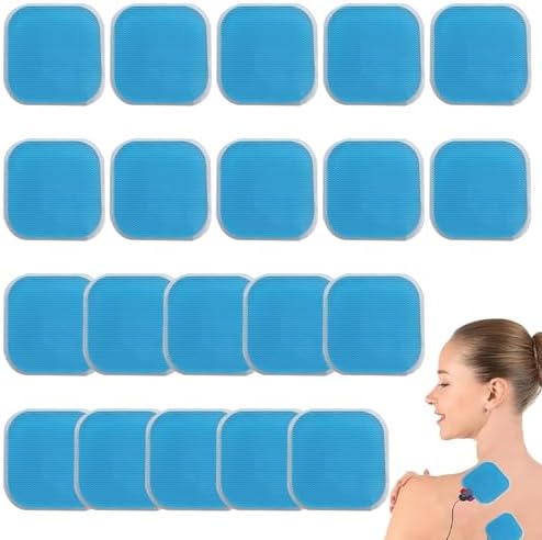 20x Gel Pads Für Beurer EM 59 – TENS/EMS Ersatzpads, 45x45 Mm, Transparent