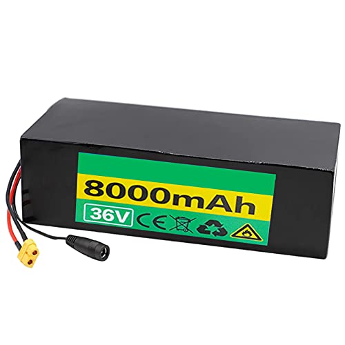 FREEDOH 36V 8Ah Lithium Akku 36 Volt 8000mAh E-Bike Akku Anwendung Für Elektrowerkzeuge Roller Elektrofahrräder Mit Motoren Innerhalb 750 Watt,Xt60 Plug Cover