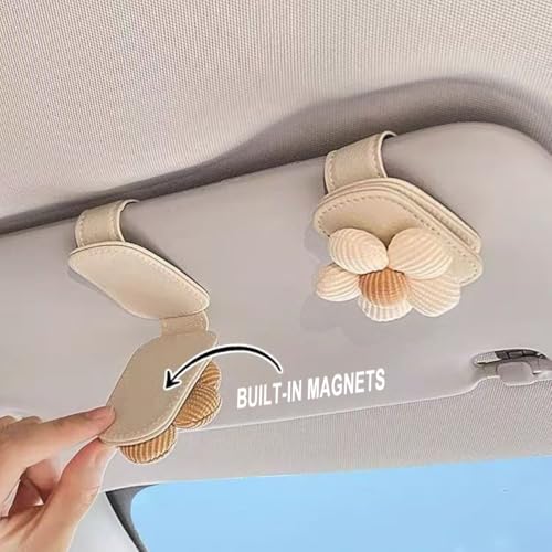 Support de lunettes de soleil fleur voiture : l'accessoire route - 6