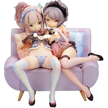 りぃな＆さぁや 「電撃おとなの萌王Vol.4 おとなのイラストギャラリー」 1/6 PVC＆ABS製塗装済み完成品