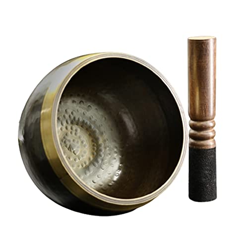 DITUDO Klangschalen Handgefertigte 6" Metall Buddhistische Klangschale Instrument Für Meditation Mit Gehstock Und Pad