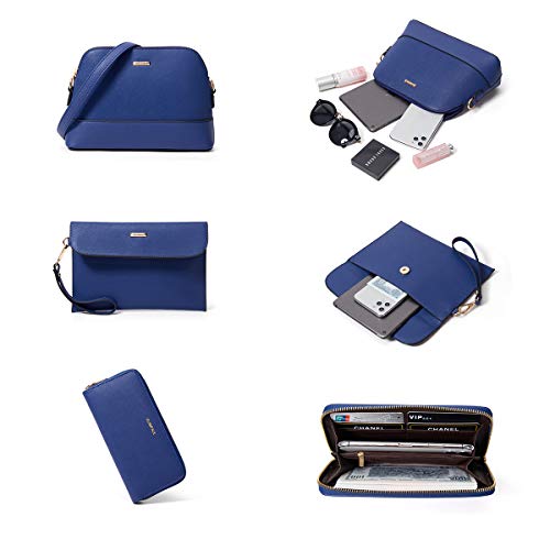 Image of Women Fashion Handbags Wallet Tote Bag Shoulder Bag Top Handle Satchel Purse Set 4pcs