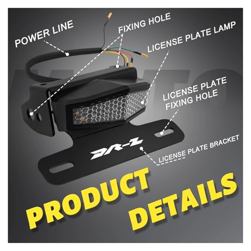 Bavette cassée DRZ 400 solution feu arrière LED compact - 6
