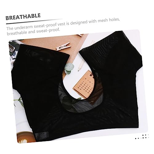 Housoutil 5 Peças Almofadas De Suor Nas Axilas Blusa De Manga Curta Camisas De Ginástica Para Mulher