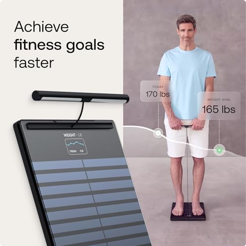 WITHINGS Smart Scales for Body Weight, FSA or HSA Eligible, Body Analysis, Fat Content, Muscle Mass, Bone Density, Visceral Fat, Bathroom Scale, BMI Scales Digital Weight and Body Fat, Bluetooth, WiFi