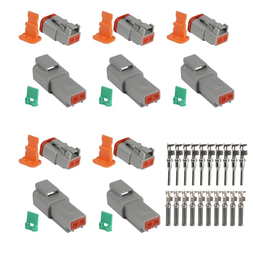 Este kit de conectores eléctricos de 2 polos impermeables está diseñado para ofrecer una conexión segura, duradera y resistente a las condiciones difíciles. Fabricado en nailon técnico y con juntas de