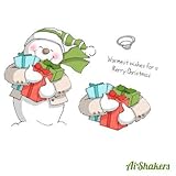Art Impressions Shakers Card Set, Snowman