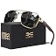 Grey Lens/Gold Frame