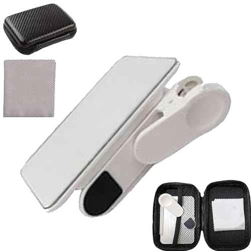 Clip per fotocamera riflettente mobile set di clip riflettenti collezione di clip per specchi per foto fotografici portatili e riutilizzabili per da viaggio nero