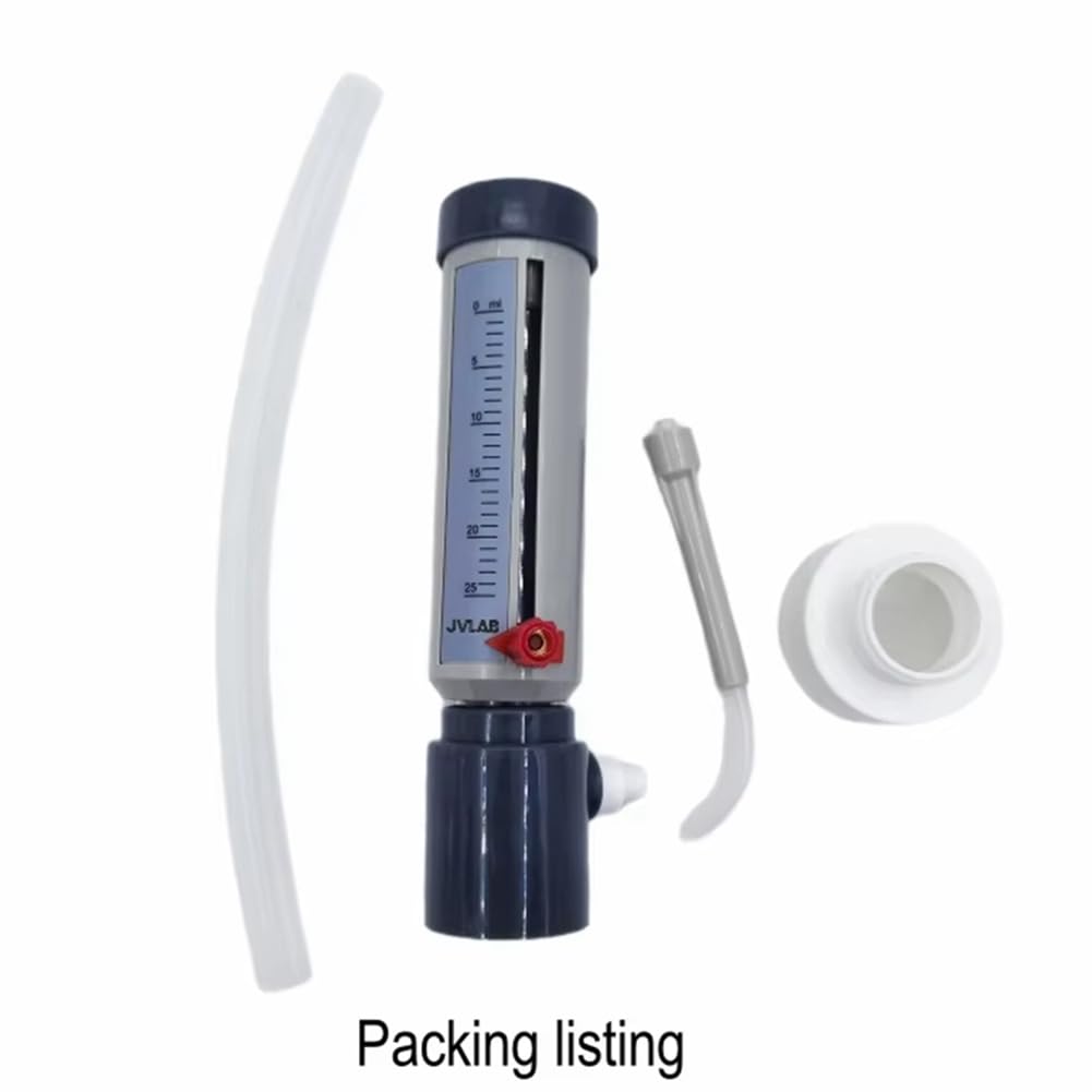 Dispensador de Líquidos Semiautomático Económico para de Laboratorio, de 5 A 25 Ml, con Adaptador GL45.