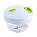 Spring Chef Manual Food Chopper, Easy Pull Hand-Powered Onion/Vegetable/Fruit Dicer with Stainless Steel Blades