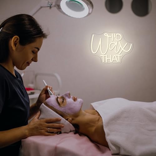 Image of Mutank I'D Wax That Neon Sign, Beauty Salon Salonneon Neon Light USB Powered LED Dimmable, for Waxing Studio Skincare Hydrotherapy Professional Salon Beauty Studio Sign, Beautician Gift(12.9 * 8.6In)