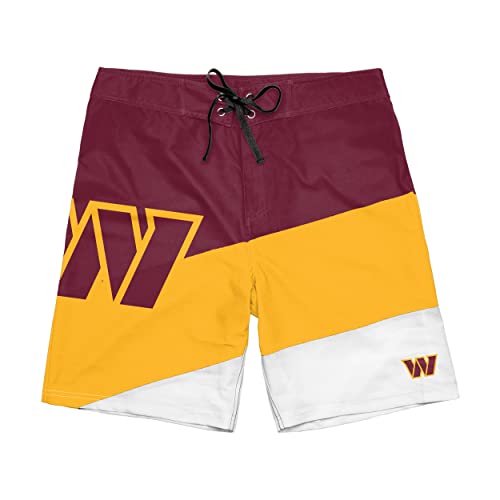 Image of FOCO Mens NFL Team Logo Color Dive Swim Boardshorts