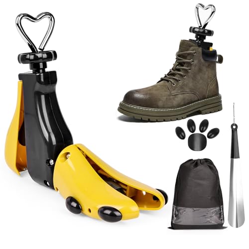 Ostyel Embauchoir pour Homme et Femme - Largeur de Chaussure pour Chaussures Trop Serrées-Largeur et Longueur Réglables-Disponible en Deux Tailles-Convient pour les Pointures 36 à 48 (Jaune, 42-48)