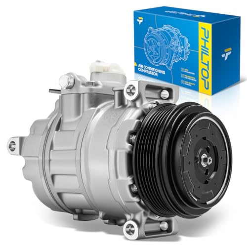 Image of PHILTOP 98318 NEW AC Compressor w /Clutch for Land Rover LR3 2005-2009 | for Land Rover Range Rover /Range Rover Sport 2006-2009, Jaguar XF 2009-2010 4.2L, Replaces# LR019131 LR015151 2021948AM