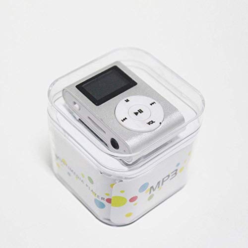Mini Mp3 Player c/ Fone de Ouvido Prata