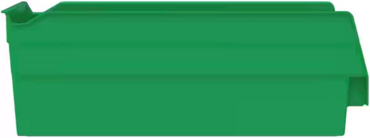 Green Stackable Shelf Bins, 12-pack TF16234