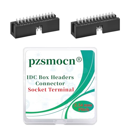 Zócalo macho IDC de 24 pines con paso de 2,54 mm para una soldadura segura en PCB