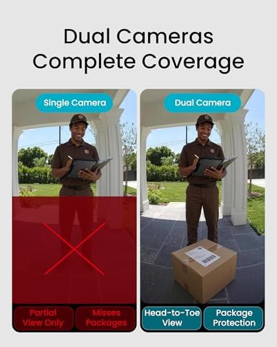 youkey 2K Doorbell Camera Wireless No Subscription with Head-to-Toe Video