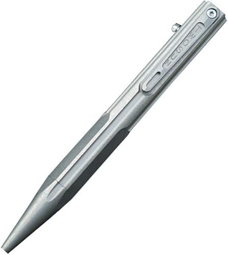 Bolt Action Pen Bolígrafo de titanio con clip de tamaño compacto EDC herramienta gris