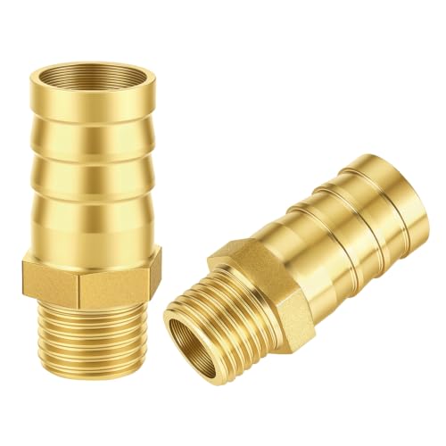Image of flintronic Brass Barb Hose Fitting, G1/4 BSP Male x 14mm Barb, 2PCS