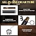 wanbro Cigar Tube with Humidor, Air Tight, Smell Proof, Portable Cigar Travel Case build in Humidifier, Gift for men (6 inches & 60 ring gauge)