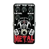 MOEN Electric Guitar Pedal Effects Metal Distortion Gain Level Low Middle High
