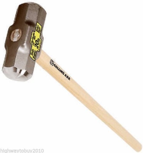 Collins 20 lb. Forged High Carbon Steel Head Sledge Hammer 36 in. L x 3.0 in. Dia.