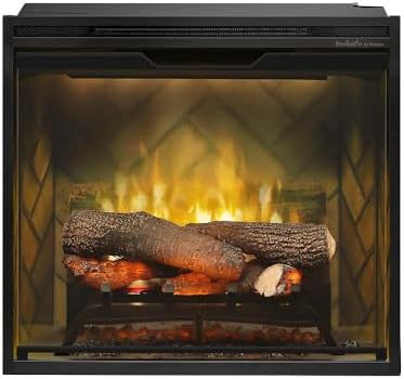 Dimplex Revillusion 24" Built-in Firebox (Model: RBF24DLX), 5118 BTU, 120 Volt, 1500 Watt, Black - Thumbnail 4