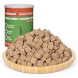 MON2SUN Freeze Dried Chicken Liver Cat and Dog Treats, Single Ingredient Natural and Healthy Dog Snacks, High Protein Training Treats & Food Topper, 6oz