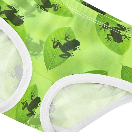 Joisal Colorful Toddler Underwear Floral 2t Cotton Panties Little Girl Frog Green Leaf Cartoon Underpants Briefs4