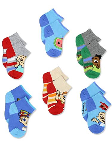 CoComelon Toddler 6 Pack Quarter Socks3