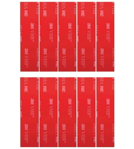 BEK-FIX 3M Number Plate Sticky Pads Strong VHB Double Sided Fixings 10 Pack