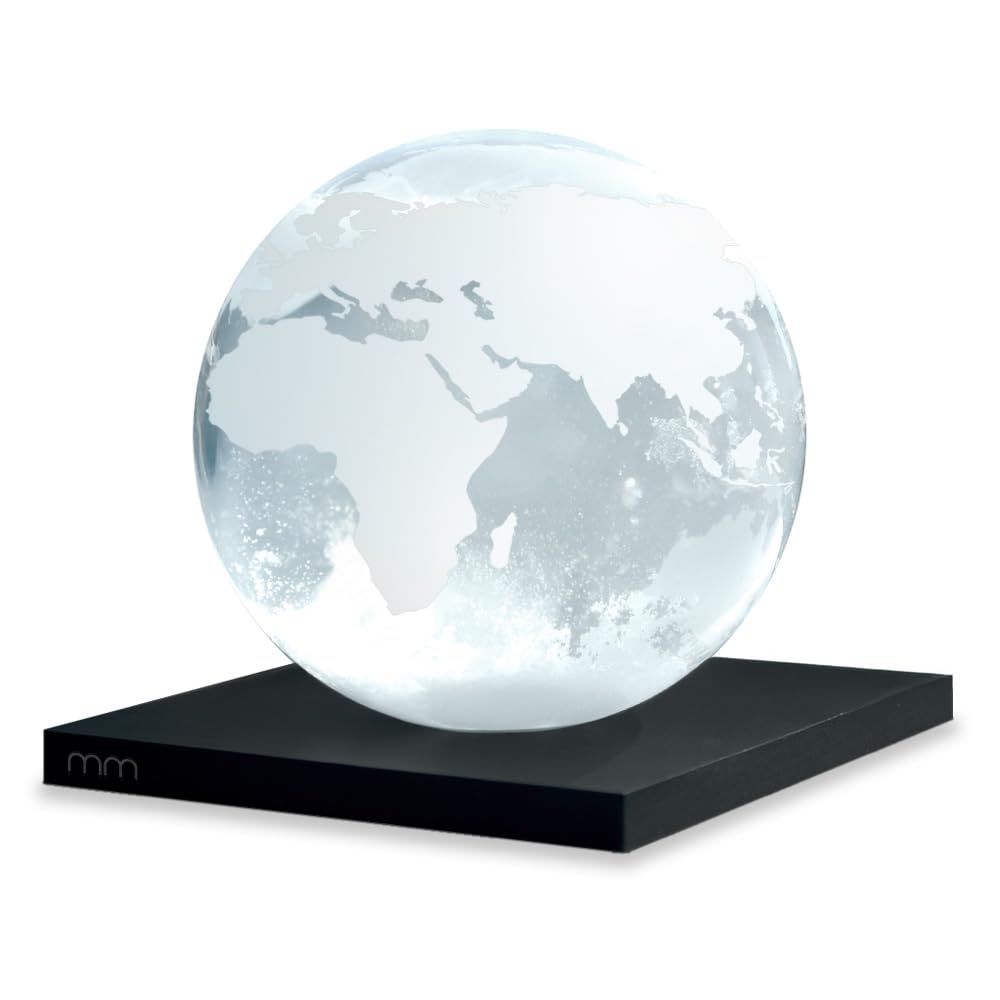 Boule en verre avec socle en bois Mikamax haute finition