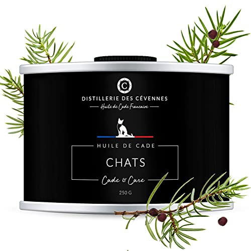 Distillerie des Cévennes - Huile de Cade pour Chats - 250g - La Seule Huile 100% Fabriquée et Distillée en France Cover