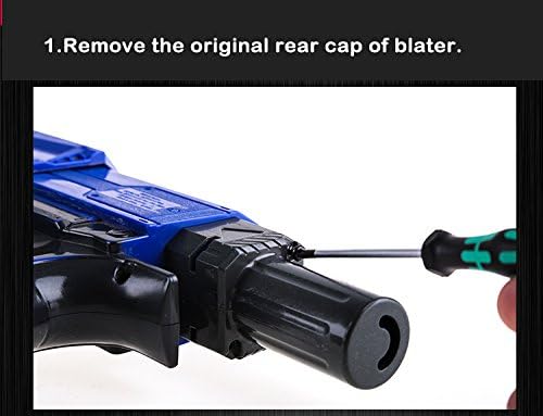 Miniatura 6 de WORKER Mod Tapa Trasera Tunring Conector Cap para Nerf N-Strike Elite Retaliator