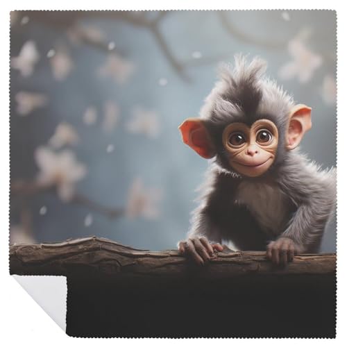 Servilletas de Tela Cute Monkey 47.5x47.5 cm 1 unidad miniatura 6